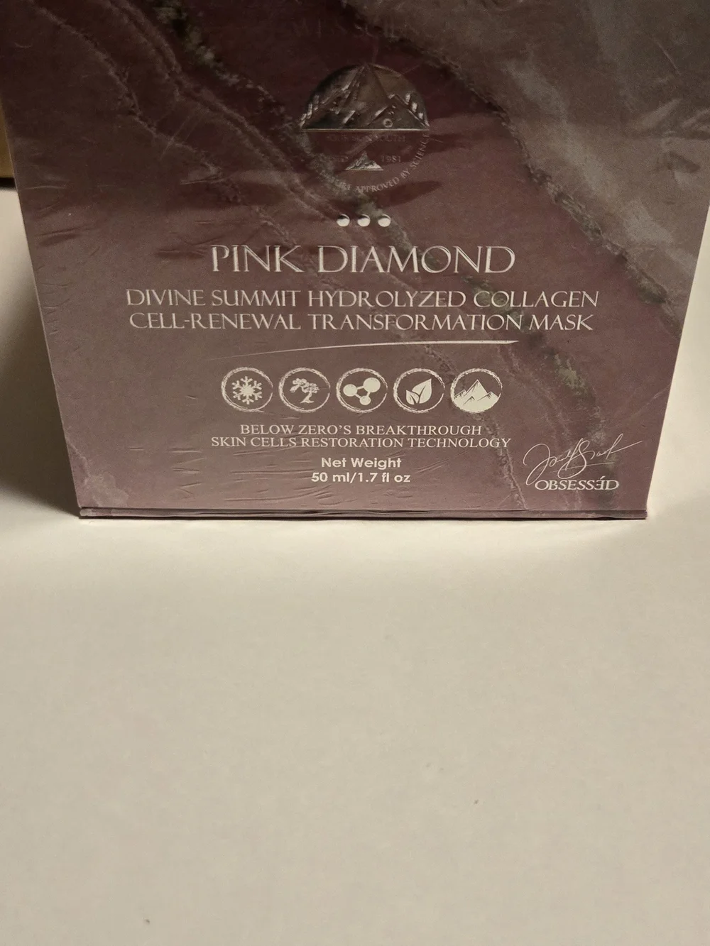 Below Zero Pink Diamond Hydrating Facial Serum 30mL New Sealed